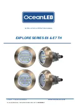 Oceanled E6 TH Installation & Operation Manual предпросмотр