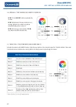 Предварительный просмотр 22 страницы Oceanled OceanDMX RC Installation & Operation Manual