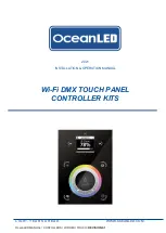 Oceanled WiFi DMX TOUCH Installation & Operation Manual предпросмотр