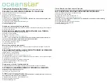 Предварительный просмотр 8 страницы Oceanstar SR1231 Instruction Manual