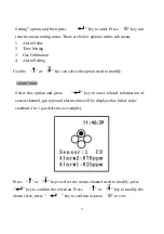 Preview for 8 page of Oceanus OC-904 Operating Manual