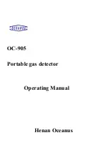 Oceanus OC-905 Operating Manual preview