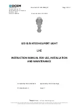 OCEM LHE Instruction Manual For Use, Installation And Maintenance preview