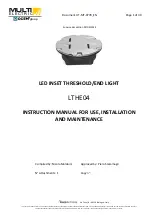 OCEM MULTI ELECTRIC LTHE04 Instruction Manual For Use, Installation And Maintenance preview