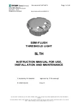 OCEM SLTH Instruction Manual For Use, Installation And Maintenance preview