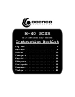 Preview for 1 page of OCENCO M-40 SCSR Instruction Booklet