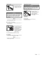 Предварительный просмотр 11 страницы OCHIAI EH-25SK Owner'S Manual