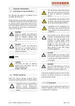 Preview for 3 page of Ochsner AIR BASIC 211 T201 Operating And Installation Manual