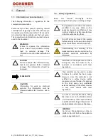 Preview for 4 page of Ochsner Air Eagle 717 Operating And Installation Manual