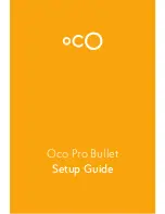 Preview for 1 page of OCO Pro Bullet Setup Manual