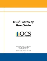 Preview for 1 page of OCS Gateway User Manual