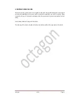 Preview for 6 page of Octagon bio 3 User Manual