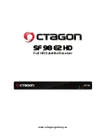 Octagon SF 98 E2 HD User Manual preview