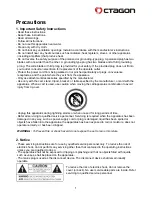 Preview for 2 page of Octagon SF 98 E2 HD User Manual