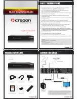 Octagon SF3038 E2 HD Quick Installation Manual preview