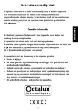 Предварительный просмотр 7 страницы OCTALUX ZD 99 Series Operation Manual