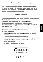 Предварительный просмотр 13 страницы OCTALUX ZD 99 Series Operation Manual