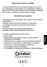 Предварительный просмотр 19 страницы OCTALUX ZD 99 Series Operation Manual