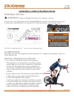 Preview for 8 page of Octane Fitness BC1000 Owner'S Manual