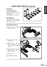 Preview for 3 page of Octane Fitness LATERALXLX8000 Assembly And Operation Instructions Manual