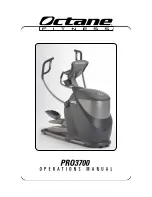Octane Fitness PRO3700 Operation Manual предпросмотр