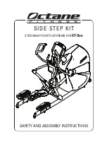 Octane Fitness XT-One Safety And Assembly Instructions Manual предпросмотр