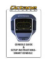 Preview for 1 page of Octane Fitness ZERO RUNNER ZR7000 Console Manual & Set-Up Instructions