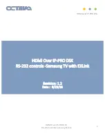 Octava HDMI Over IP-PRO DSX User Manual preview