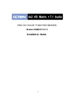 Octava HDMXA71-V1.3 Installation Manual preview