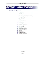 Предварительный просмотр 2 страницы Octave Multipod User Manual