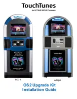 Octave TouchTunes Allegro Installation Manual preview