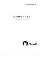 Octek HIPPO DCA 2 User Manual предпросмотр