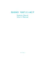 Octek RHINO VAP133-ACP User Manual preview