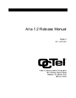 Preview for 1 page of Octel Aria 1.2 Release Manual