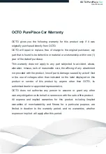 Preview for 8 page of OCTO PurePlace Car User Manual