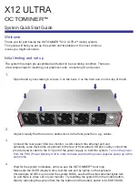 OCTOMINER X12 ULTRA System Quick Start Manual предпросмотр