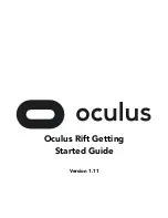 Предварительный просмотр 1 страницы Oculus VR Oculus Rift Getting Started Manual