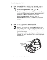 Предварительный просмотр 4 страницы Oculus VR Rift DK2 Quick Start Manual