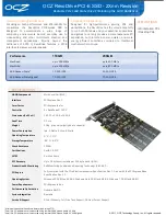 OCZ 2Xnm Revision Specifications предпросмотр