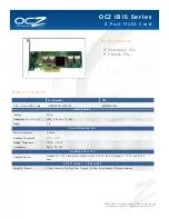 Preview for 1 page of OCZ 4 PORT HSDL CARD Datasheet