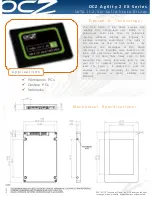 Preview for 1 page of OCZ AGILITY 2 EX Series Datasheet