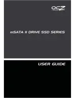 OCZ msata II drive ssd series User Manual preview