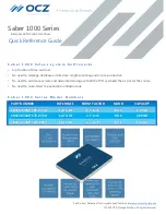 Предварительный просмотр 2 страницы OCZ Saber 1000 Series Quick Reference Manual