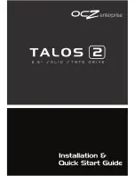 Предварительный просмотр 1 страницы OCZ Talos 2 Installation & Quick Start Manual