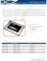 Предварительный просмотр 1 страницы OCZ VERTEX 2 - DATASHEET 2 Datasheet