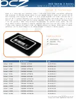 Предварительный просмотр 1 страницы OCZ VERTEX 2 SATA II 2.5 Datasheet