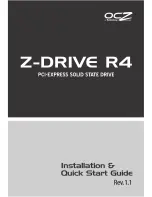 OCZ Z-Drive R4 Installation & Quick Start Manual preview