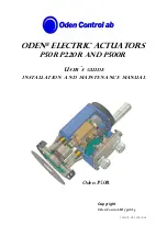 Oden Control P50R Installation And Maintenance Manual preview