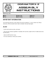 Preview for 1 page of ODES UTVS DOMINATOR X- 2 Assembly Instructions Manual