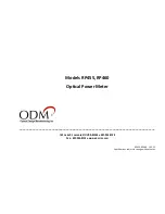 Preview for 1 page of ODM RP455 Operation Manuals